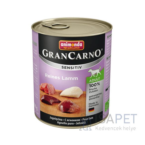 Animonda GranCarno Sensitiv tiszta bárányhúsos konzerv 200 g