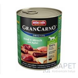   Animonda GranCarno Adult szarvashúsos, marhahúsos és almás konzerv 6x400g