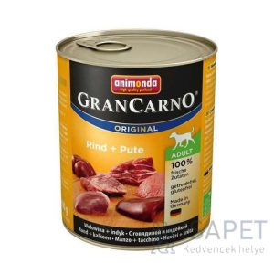 Animonda GranCarno Adult marhás és pulykás konzerv 6x400g