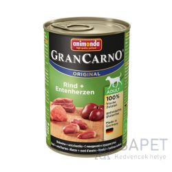   Animonda GranCarno Adult kacsaszíves és marhahúsos konzerv 400 g