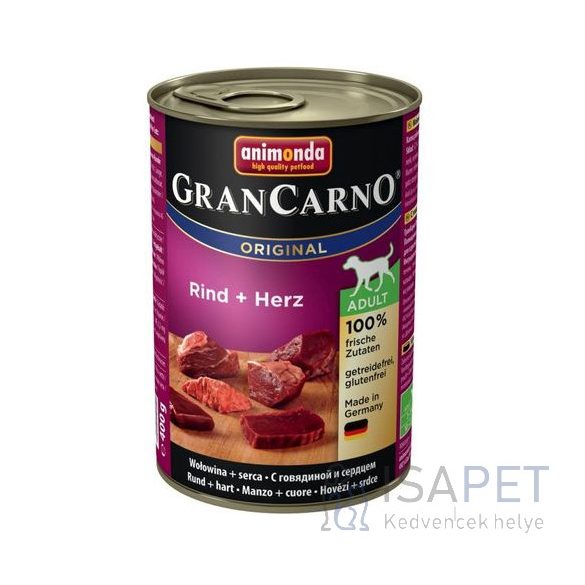 Animonda GranCarno Adult marhahúsos és szíves konzerv 400 g