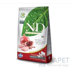 N&D Dog Adult Medium Chicken & Pomegranate Grain Free 12 Kg