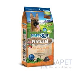 Happy&Fit Natural Adult Rind & Reis XL 12 Kg