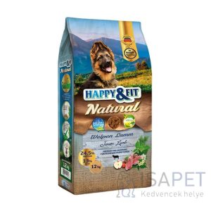 Happy&Fit Natural Welpen Lamm kölyökkutyáknak 12 Kg