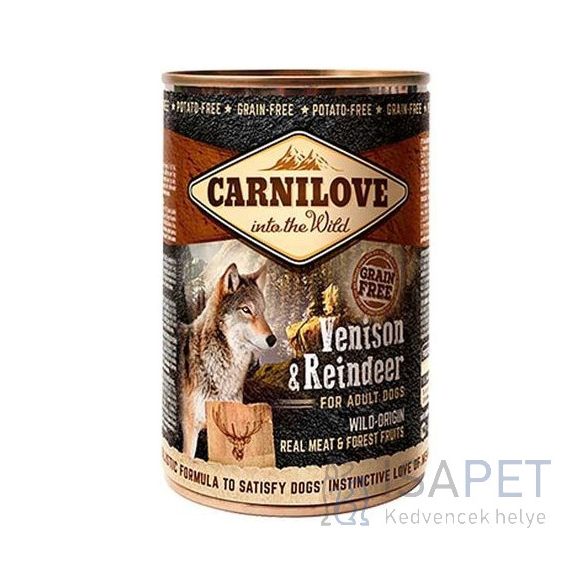 CarniLove Adult Venison & Reindeer konzerv 400 g