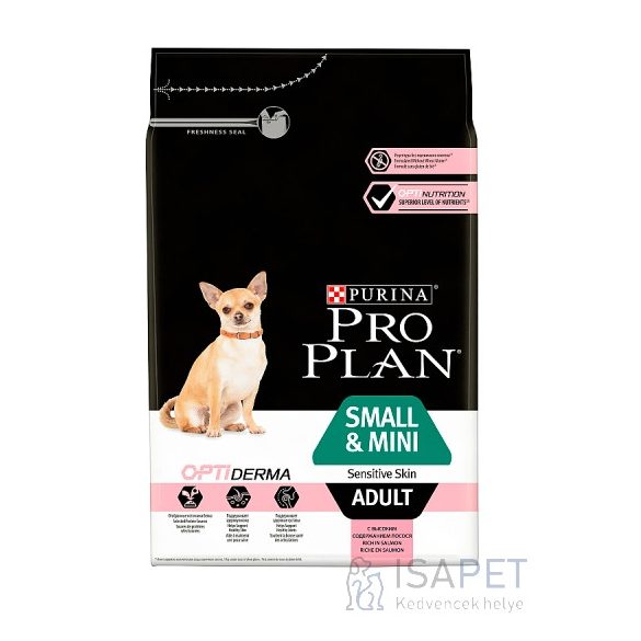 Pro Plan Small & Mini Adult Optiderma Sensitive Salmon 7kg