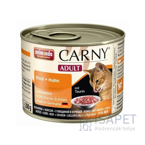 Animonda Carny Adult marha- és csirkehúsos konzerv macskáknak 6*400g