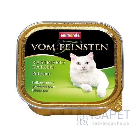 Animonda Vom Feinsten ivartalanított macskáknak – Pulykahúsos eledel 100 g