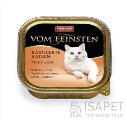  Animonda Vom Feinsten ivartalanított macskáknak – Pulykahúsos és lazacos eledel 100 g