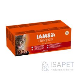   IAMS Cat Delights – Land & Sea – Aszpikos – Multipack 48x85 g