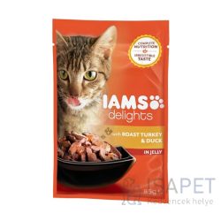   IAMS Cat Delights – Sült pulyka- és kacsahús aszpikban 85 g