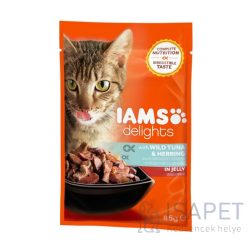 IAMS Cat Delights – Tonhal és hering aszpikban 85 g