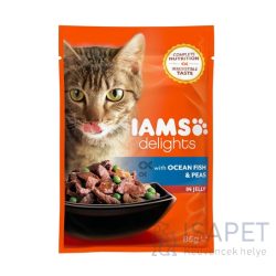 IAMS Cat Delights – Tengeri hal és borsó aszpikban 85 g