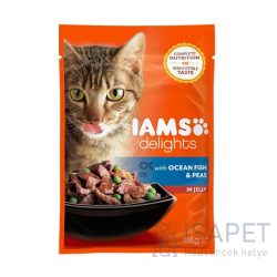 IAMS Cat Delights – Tengeri hal és borsó aszpikban 85 g