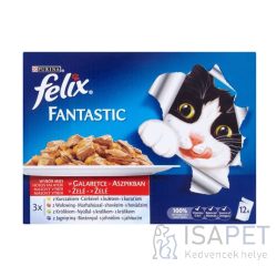   Felix alutasakos macskaeledel – Húsos falatok aszpikban – Multipack 12x 100 g