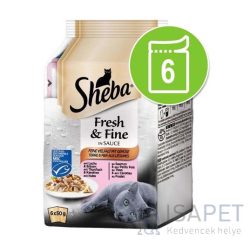 Sheba Fresh & Fine Mini halas válogatás macskáknak 6x50 g