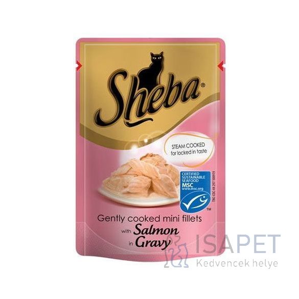 Sheba lazacos macskaeledel alutasakban 12x85 g