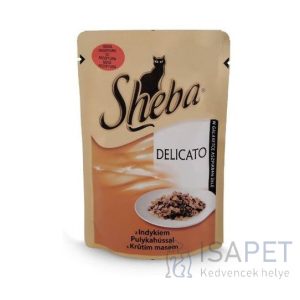 Sheba Delicato pulykahúsos macskaeledel alutasakban 12x85 g