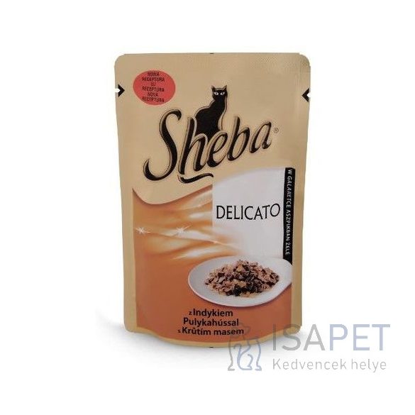 Sheba Delicato pulykahúsos macskaeledel alutasakban 12x85 g
