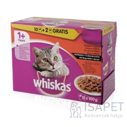   Whiskas Húsos válogatás mártásban – Alutasakos eledel – Multipack 12x100 g