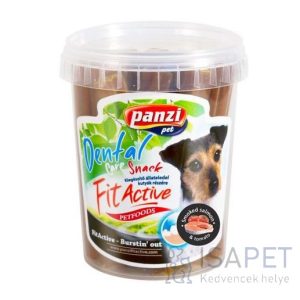 Panzi FitActive Denta Sticks - jutalomfalat (füstölt lazac és paradicsom) kutyák részére (330g)