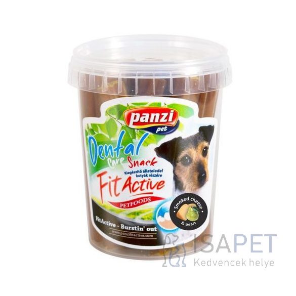 Panzi FitActive Denta Sticks - jutalomfalat (füstölt sajt,körte) kutyák részére (330g)