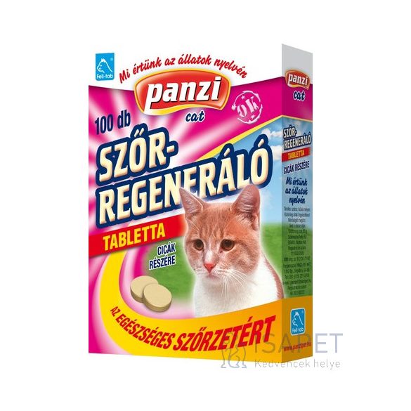 Panzi szőrregeneráló tabletta macskáknak az egészséges szőrzetért 100 db
