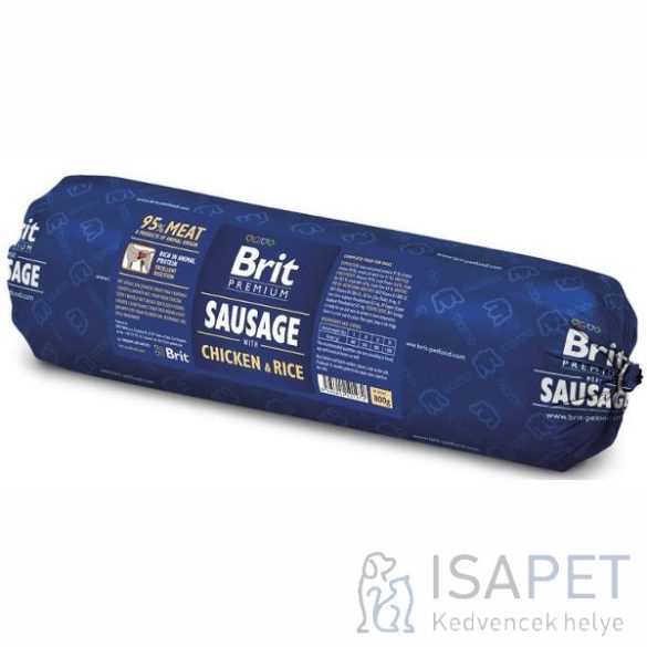 Brit Premium Sausage - Kutyaszalámi Chicken & Rice 800 g